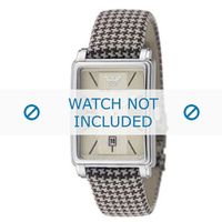 Armani horlogeband AR-0135 Textiel Bruin 20mm