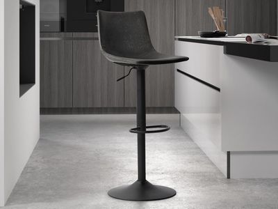 Barkruk TREVOR 61>83 cm zwart