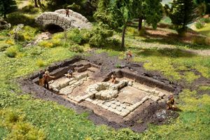 NOCH 58615 H0 opgraving van een Romeins badhuis Kant-en-klaar model