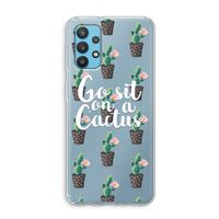 Cactus quote: Samsung Galaxy A32 4G Transparant Hoesje