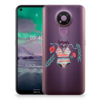 Nokia 3.4 Telefoonhoesje met Naam Boho Summer