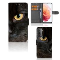 Samsung Galaxy S21 | Telefoonhoesje | Met pasjeshouder | Zwarte Kat Samsung Galaxy S21 | Telefoonhoesje | Met pasjeshouder | Zwarte Kat