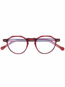 Lesca lunettes de vue Icon 36 à monture ronde - Rouge