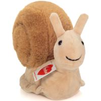 Knuffeldier Slak - zachte pluche stof - premium kwaliteit knuffels - bruin - 20 cm