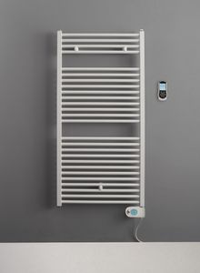 Instamat Robina elektrische handdoekradiator met witte thermostaat 181x60cm wit 1000W