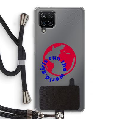 Run The World: Samsung Galaxy A12 Transparant Hoesje met koord