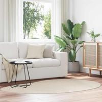 VidaXL Vloerkleden huarte beige 140 x 200 cm polyester