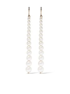 Mizuki boucles d'oreilles Sea of Beauty en or jaune 14ct orné de perles Akoya et de diamants