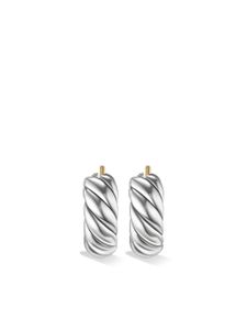 David Yurman créoles Sculpted Cable en argent sterling