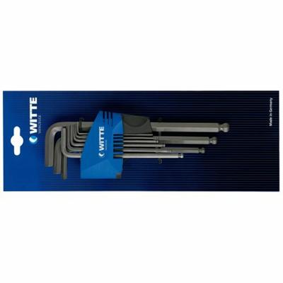 Inbussleutel Set WITTE 1,5-2-2,5-3-4-5-6-8-10 mm Zeshoekig Inbussleutel Set 9 Onderdelen
