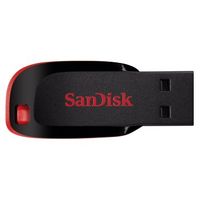 SanDisk Cruzer Blade USB flash drive 64 GB USB Type-A 2.0 Zwart, Rood - thumbnail