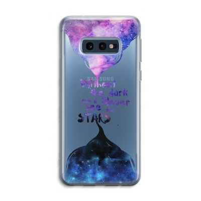 Stars quote: Samsung Galaxy S10e Transparant Hoesje