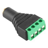 3.5mm Female Plug 4 Pin aansluitblok Stereo Audio-aansluiting
