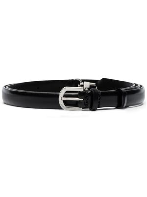 TOTEME ceinture en cuir à boucle - Noir