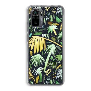 Tropical Palms Dark: Xiaomi Redmi Note 10 Pro Transparant Hoesje