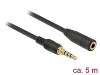 DeLOCK 85635 5m 3.5mm 3.5mm Zwart audio kabel