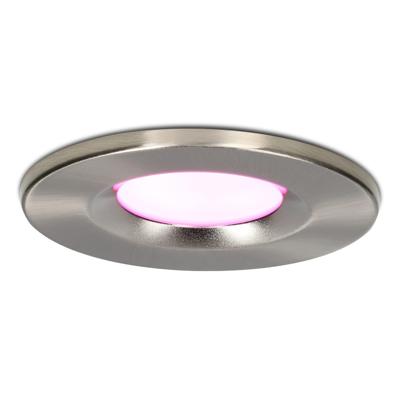 Venezia Smart inbouwspot - IP65 waterdicht - 6 Watt 450 lumen - Wifi + Bluetooth - RGBWW - Google Home, Amazon Alexa en Siri - RVS - Badkamer, binnen en buiten