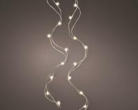 Microled kerstverlichting warm wit 20 lamps