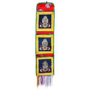 Wandorganizer Juweel Blauw Brokaat