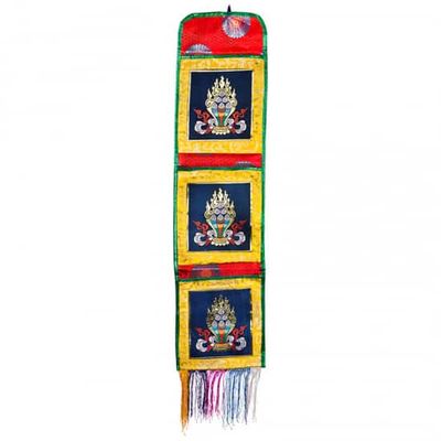 Wandorganizer Juweel Blauw Brokaat