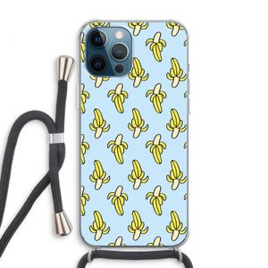 Bananas: iPhone 12 Pro Max Transparant Hoesje met koord