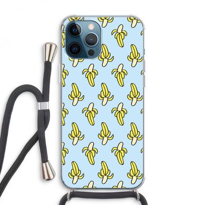 Bananas: iPhone 12 Pro Max Transparant Hoesje met koord
