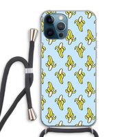 Bananas: iPhone 12 Pro Max Transparant Hoesje met koord