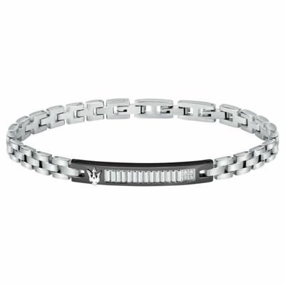 Maserati Roestvrij staal 21,5 cm Zilverkleurig Heren armband