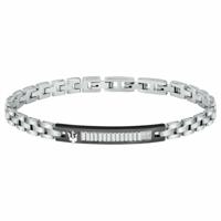 Maserati Roestvrij staal 21,5 cm Zilverkleurig Heren armband