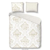 Descanso dekbedovertrek Lynn - zandkleur - 140x200/220 cm