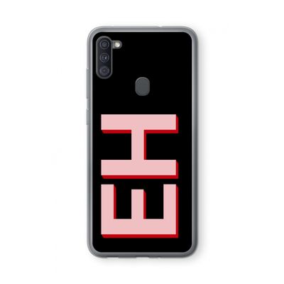 Monogram: Samsung Galaxy A11 Transparant Hoesje