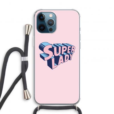 Superlady: iPhone 12 Pro Transparant Hoesje met koord
