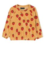 Mini Rodini sweat à fraises imprimées - Tons neutres