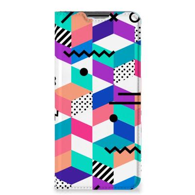 OPPO A54s | A16 | A16s Stand Case Blokken Kleurrijk OPPO A54s | A16 | A16s Stand Case Blokken Kleurrijk