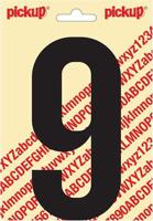 Plakcijfer Nobel Sticker cijfer 9 zwart Pickup - Pickup