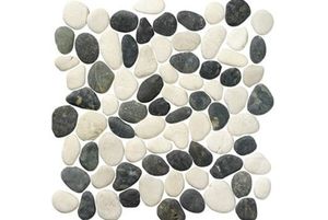 Terre d'Azur Mix black white kiezel mozaiek 30x30