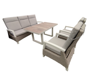 Set cannes loungeset met hoge tafel 4 delig antraciet - Driesprong Collection - thumbnail