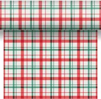 Duni dunicel 3-in-1 tafelloper seasonal delight 40x480cm rood, groen