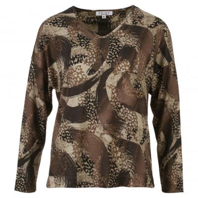 Enjoy - Bruin | Dames | Top | Bruin | S | regular | Kamst mode Enjoy - Bruin | Dames | Top | Bruin | S | regular | Kamst mode