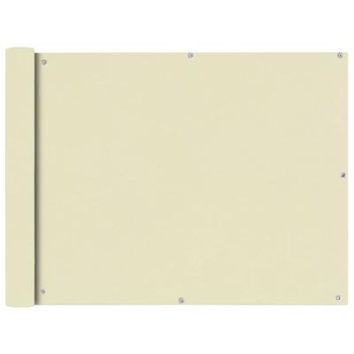 VidaXL Balkonscherm oxfordtextiel 90x600 cm crème