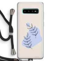 Leaf me if you can: Samsung Galaxy S10 Plus Transparant Hoesje met koord