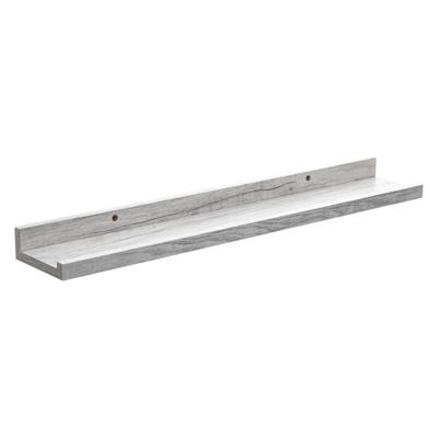 Foto wandplank Fixy?- grijs - eiken hout look - 58 x 10 x 4 cm