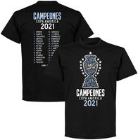 Argentinië Copa America 2021 Winners Selectie T-Shirt