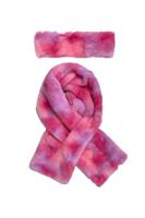 B.Nosy winter sjaal en hoofdband meisjes - roze - Anne