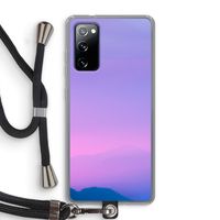 Sunset pastel: Samsung Galaxy S20 FE / S20 FE 5G Transparant Hoesje met koord Sunset pastel: Samsung Galaxy S20 FE / S20 FE 5G Transparant Hoesje met koord