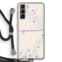Sterren: Samsung Galaxy S21 Transparant Hoesje met koord