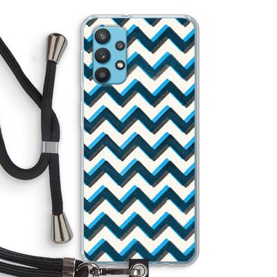 Onderbroken lijn: Samsung Galaxy A32 4G Transparant Hoesje met koord