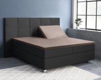 Primaviera Deluxe Splittopper Satijn Hoeslaken Taupe 180 x 200