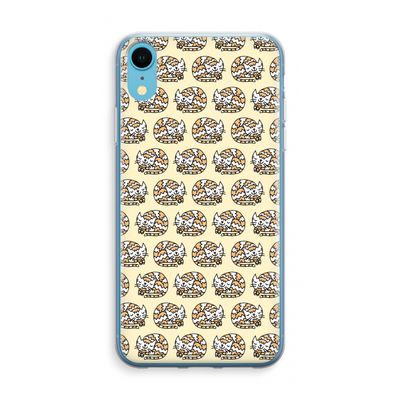 Slapende poes: iPhone XR Transparant Hoesje