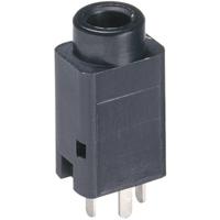 Lumberg 1502 01 Jackplug 3.5 mm Bus, inbouw verticaal Aantal polen: 3 Stereo Zwart 1 stuk(s)